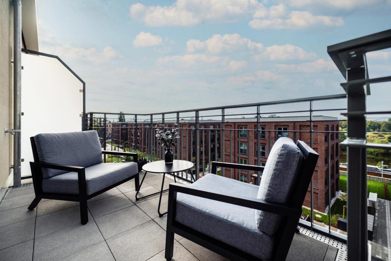 Nk Apartments - Hafencity Dresden Mit Elbblick - Modern & Zentral Buitenkant foto